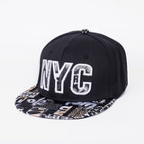 Snapback Summer Spring Acrylic Black Baseball Cap F
