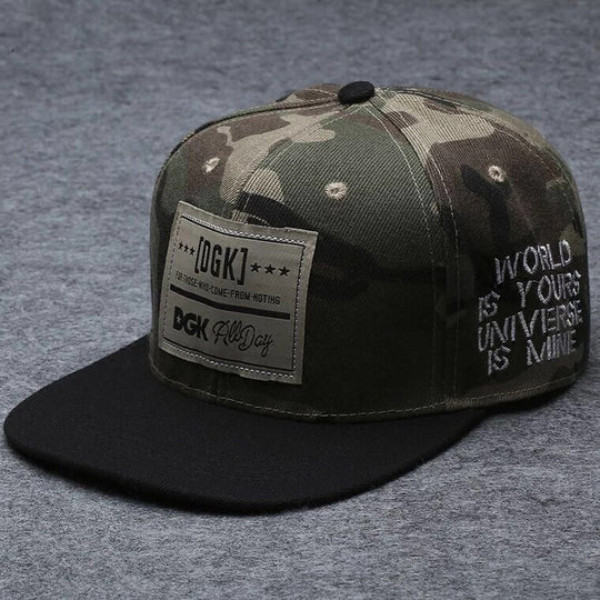Snapback Summer Spring Acrylic Black Baseball Cap F