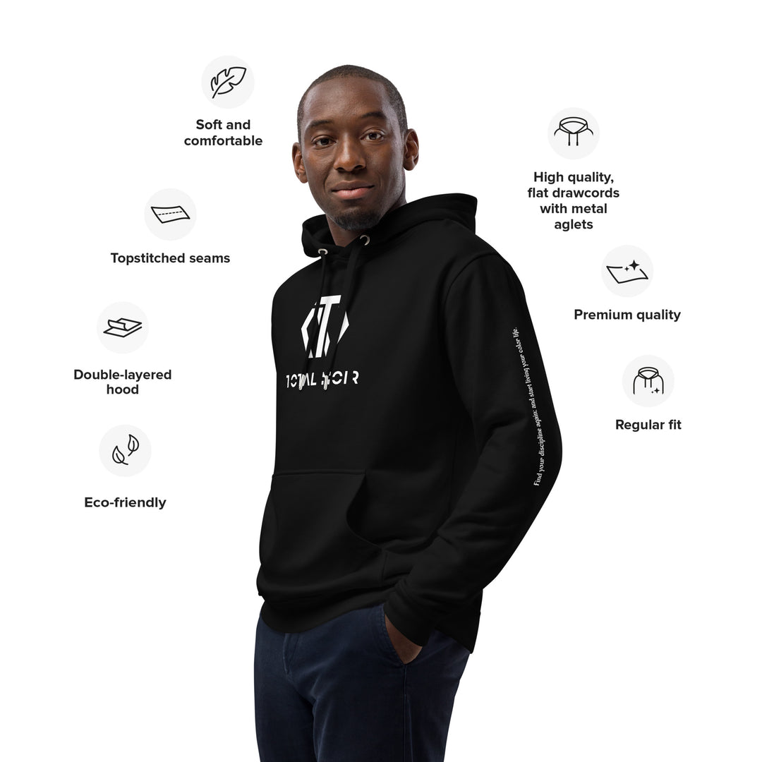 Eco Hoodie Total Noir