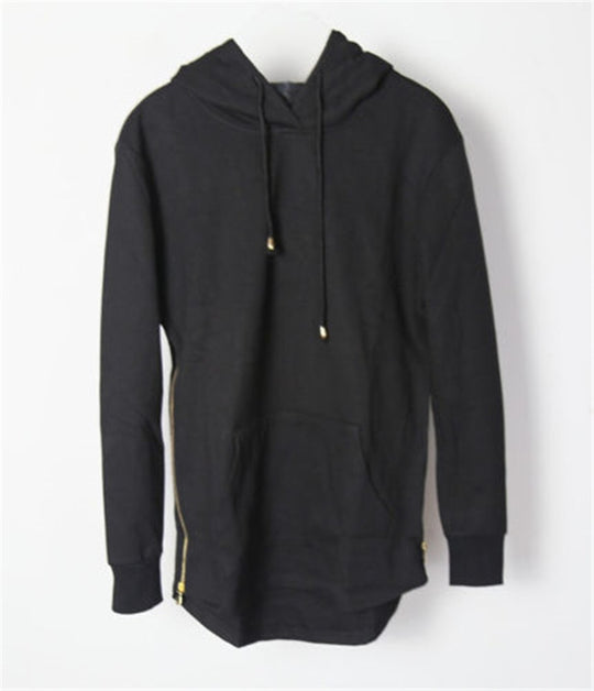 Oversized Men Retro Zipper Pullover Sweatshirt