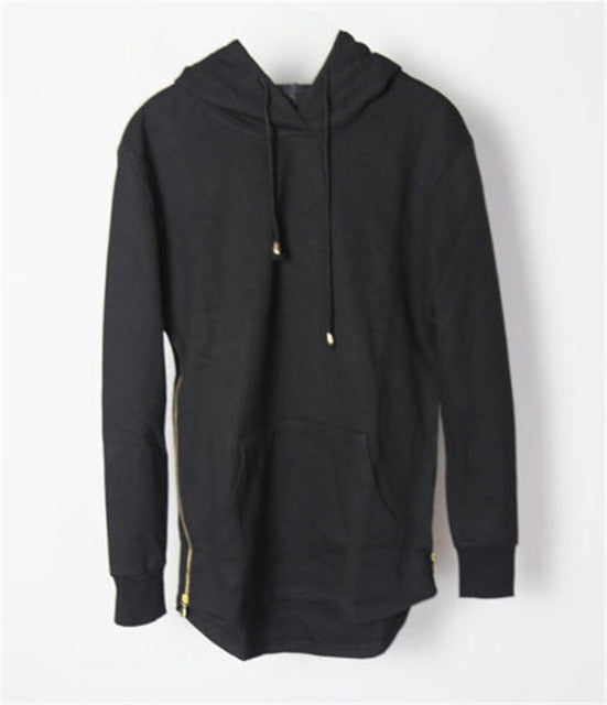 Oversized Men Retro Zipper Pullover Sweatshirt