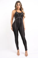 Overlock Line Jumpsuit