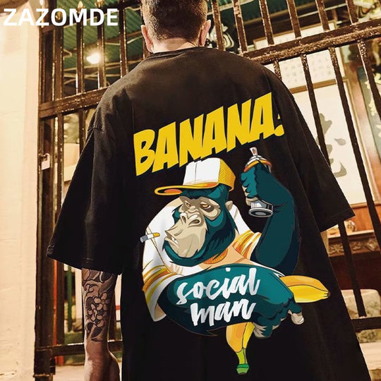 Hip Hop Mens Cotton T-shirt Fashion Loose (different design)