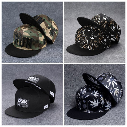 Snapback Summer Spring Acrylic Black Baseball Cap F