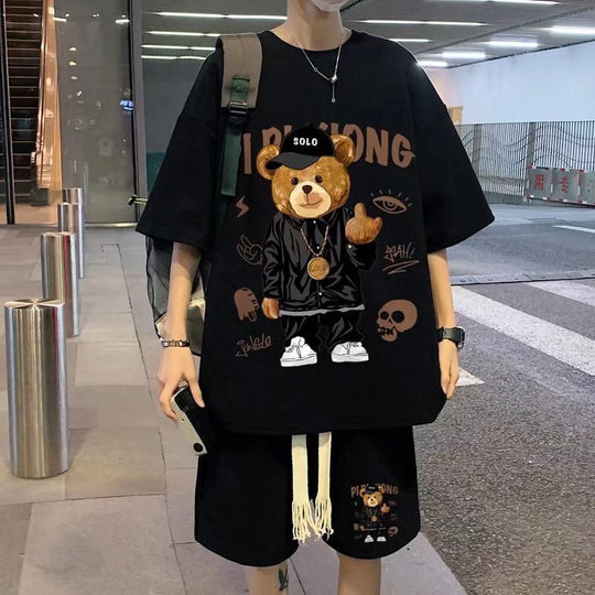 Bear Tshirts Outfit Shorts (2 Piece Set)
